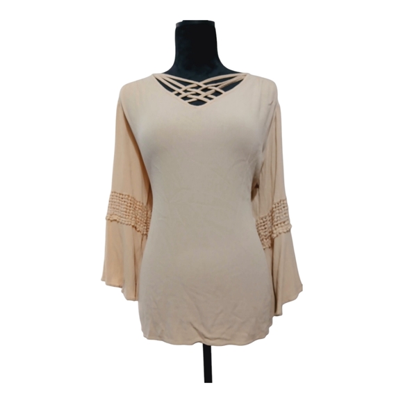 Sami & Jo Beige Tunic Top - Picture 3 of 7